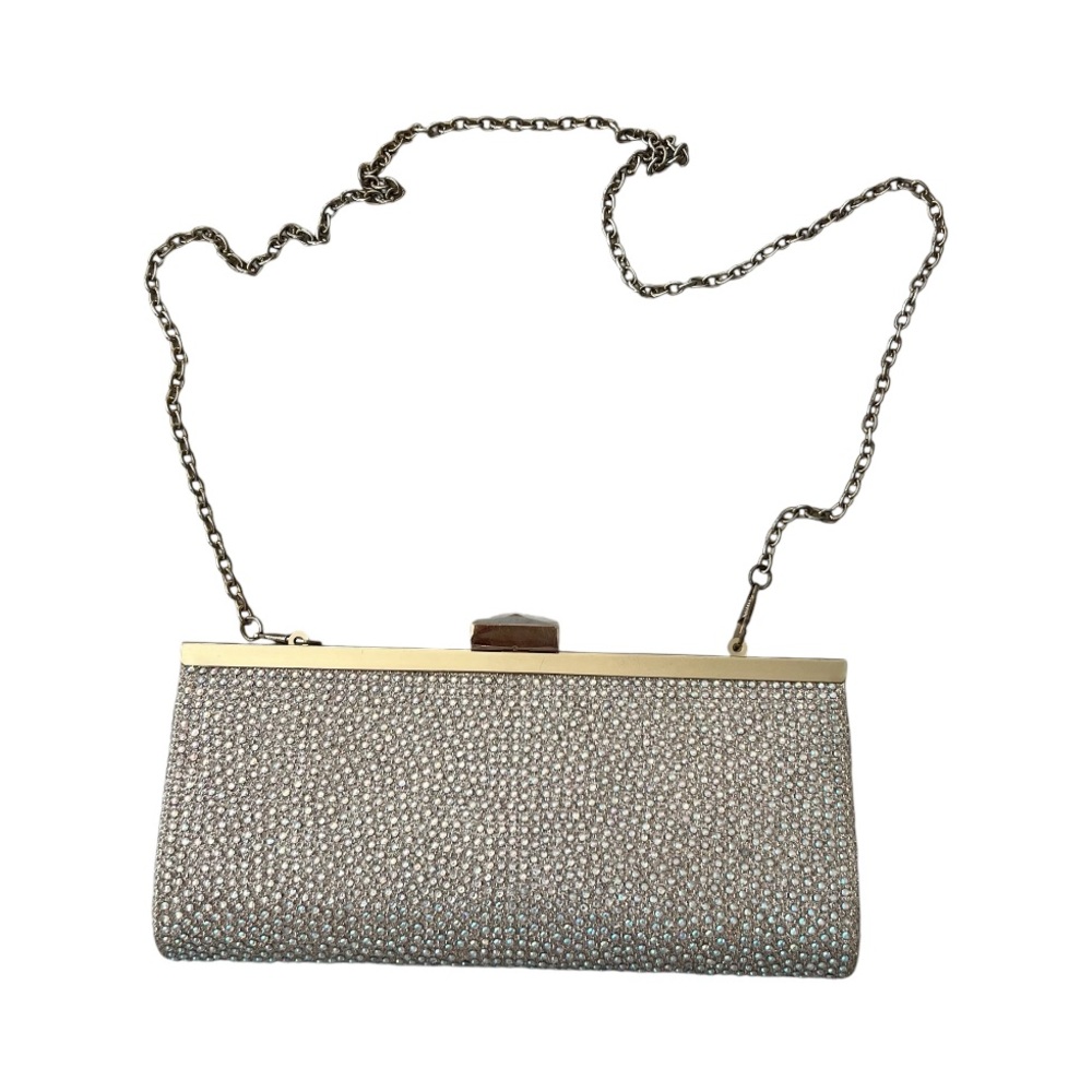 De Blossom Evening Bag Silver Gold Crossbody Sparkling